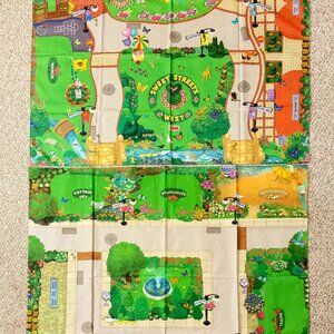 Lot of 2 Fisher Price Loving Family Sweet Streets Cloth Play Mats Main St